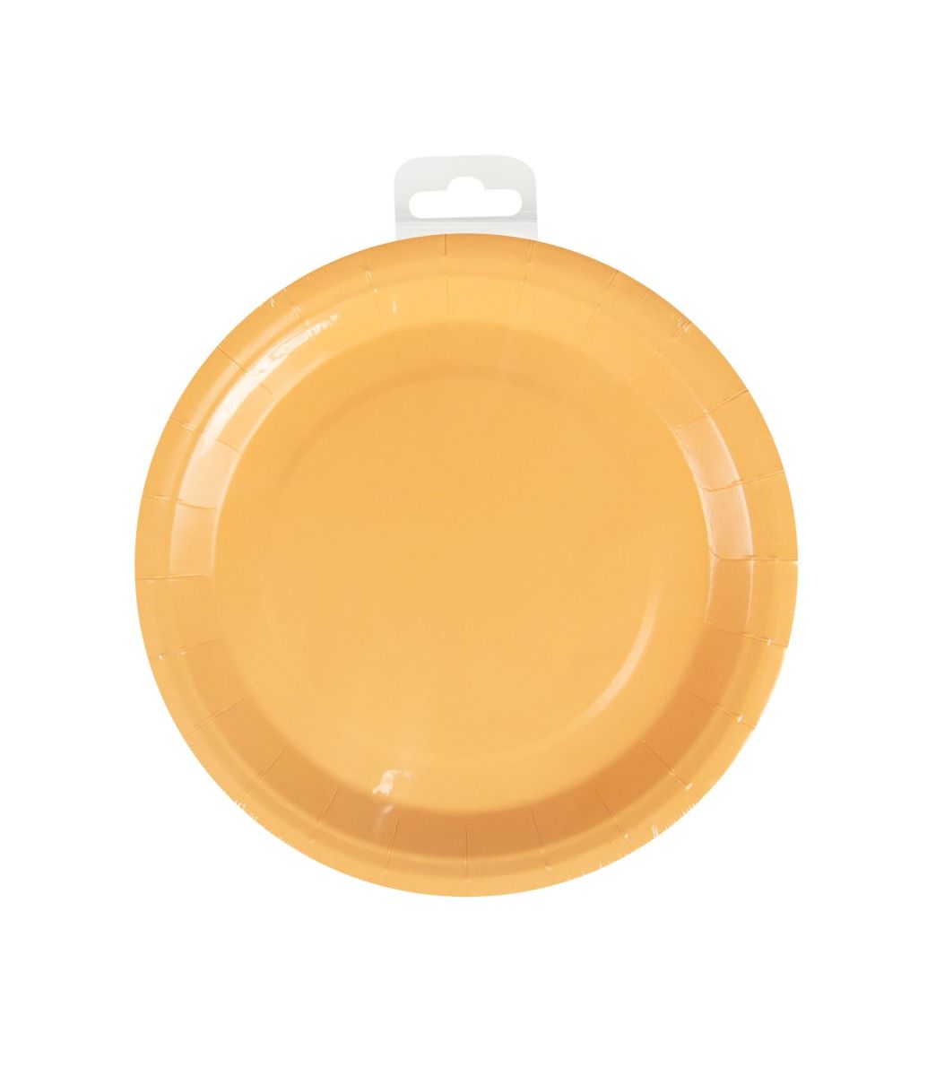 Oranje Borden Pastel 23cm 8st