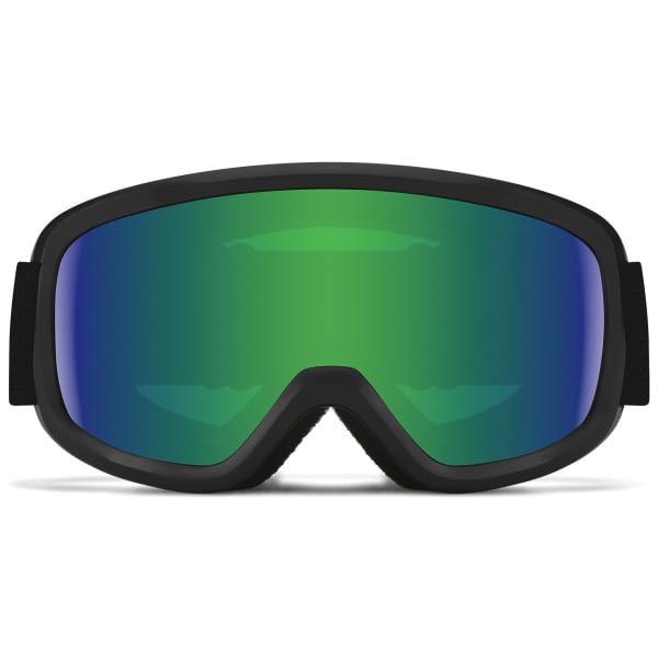Masque de ski SMITH SNOWDAY JR BLACK GREEN SOLX MIRROR ANTIFOG