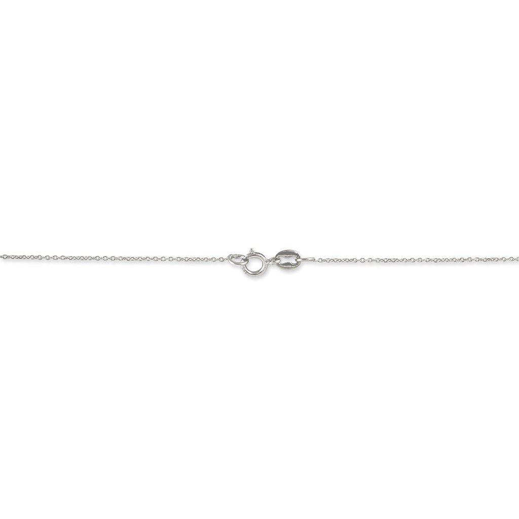 Collier Clair Or Blanc Amethyste