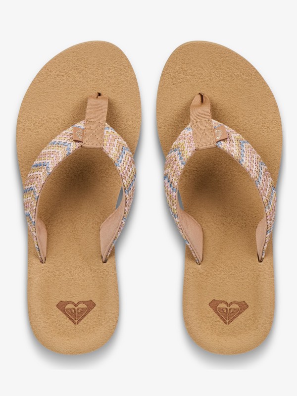 Porto Raffia Sandales Bleu Femme
