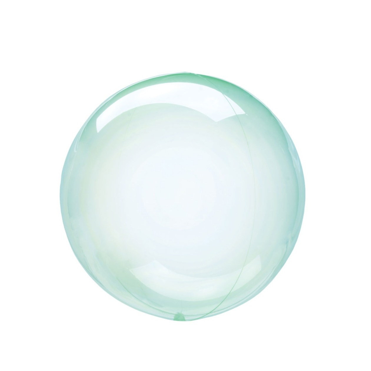 (Ø25cm) Clearz Petite Runder Folien Ballon Party Deko Seifenblasen Luftballon (CLZ25-011) - Grün