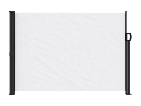 Auvent latéral rétractable blanc 140x500 cm