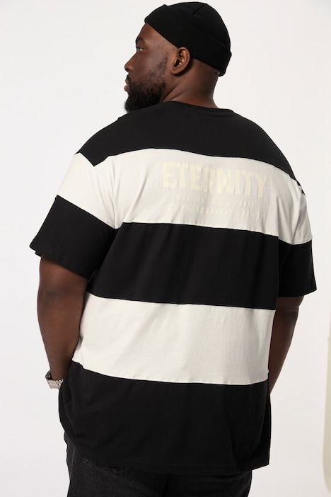 STHUGE T-Shirt, OEKO-TEX, Halbarm, oversized, Ringel, bis 8 XL