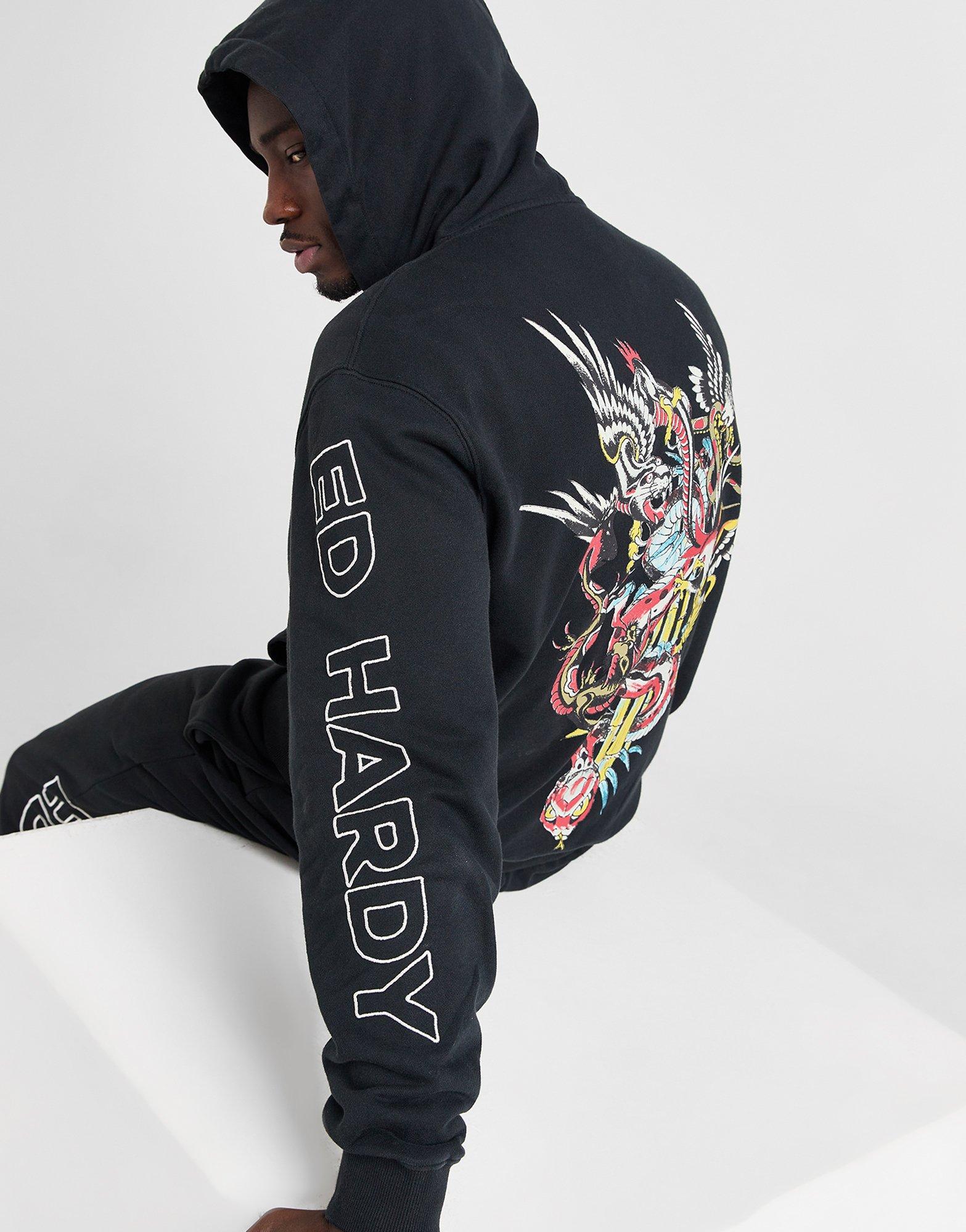 Ed Hardy Sweat à Capuche Battle Homme