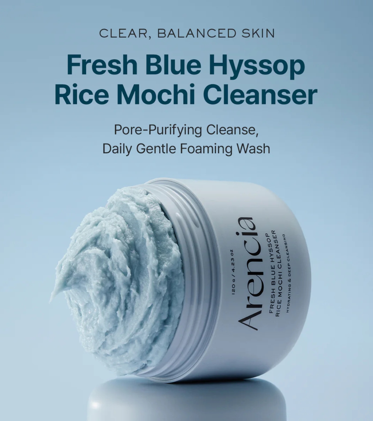 Arencia - Limpador Facial Fresh Blue Hyssop Rice Mochi