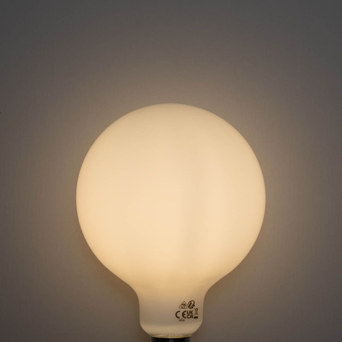 Set van 5 E27 3-staps dimbaar LED lamp opaal G125 4W 450 lm 3000K