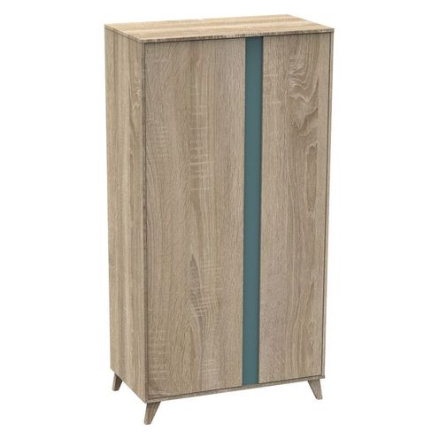Chambre TRIO Lit 70x140 Commode Armoire NOVA Argile - SAUTHON