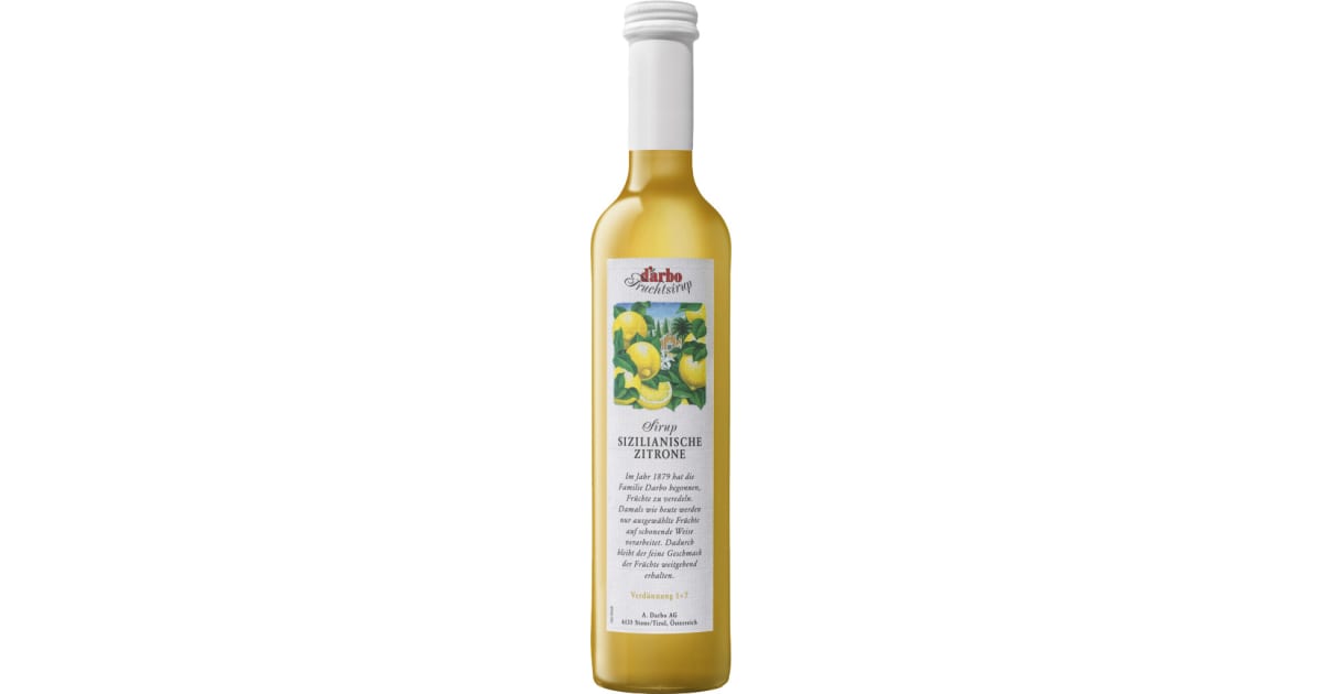 Darbo Sirup Sizilianische Zitrone 0,5 Liter (Einweg)