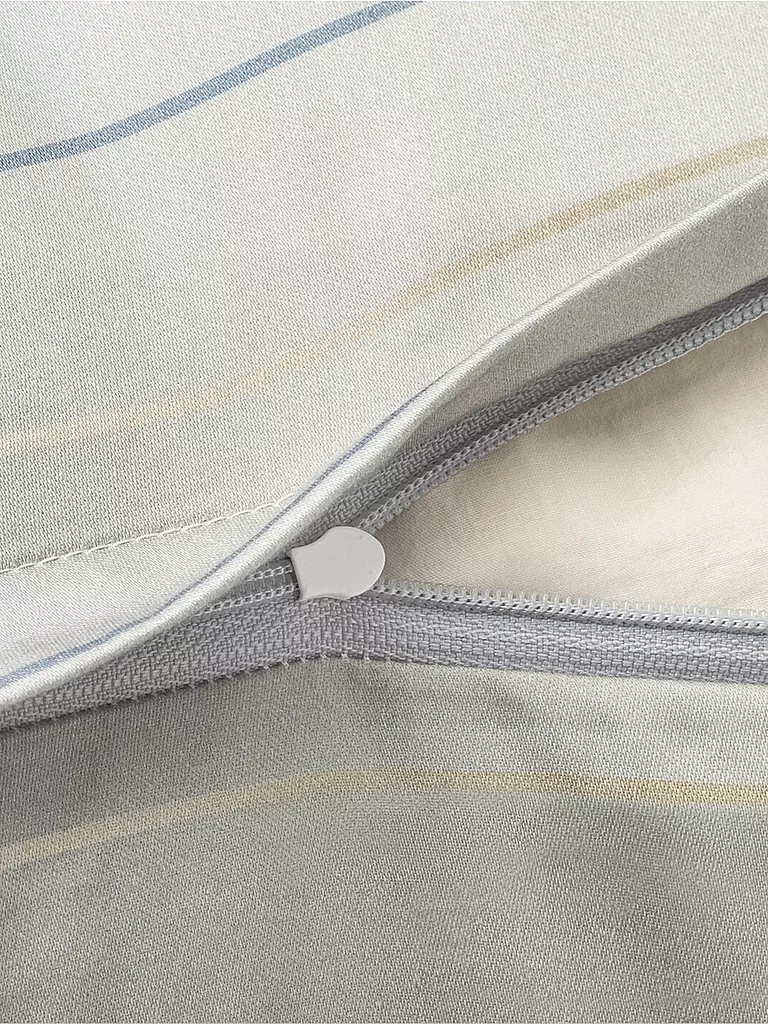 JOOP Satin Bettwäsche 200x200cm MOVE Stone grau