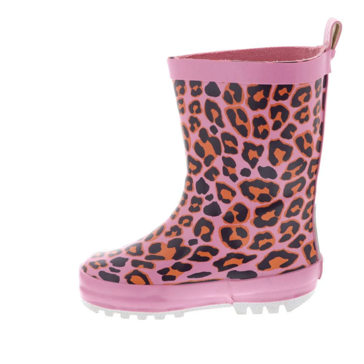 Shoesme RB20A092-A  regenlaarzen met panterprint roze