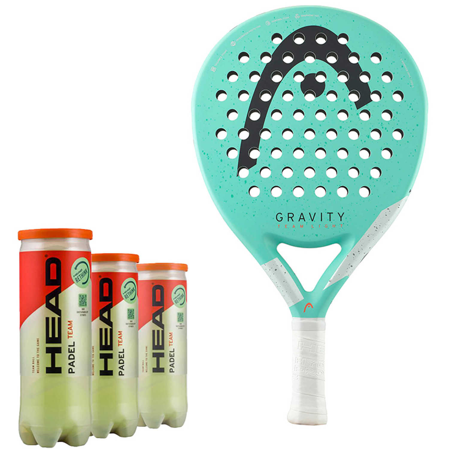 Head Racket + Balls Pack 12