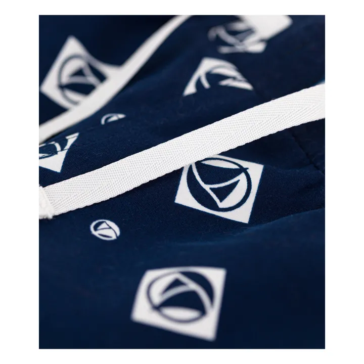 Petit Bateau Short de Bain Imprimé Matière Recyclée | Bleu marine