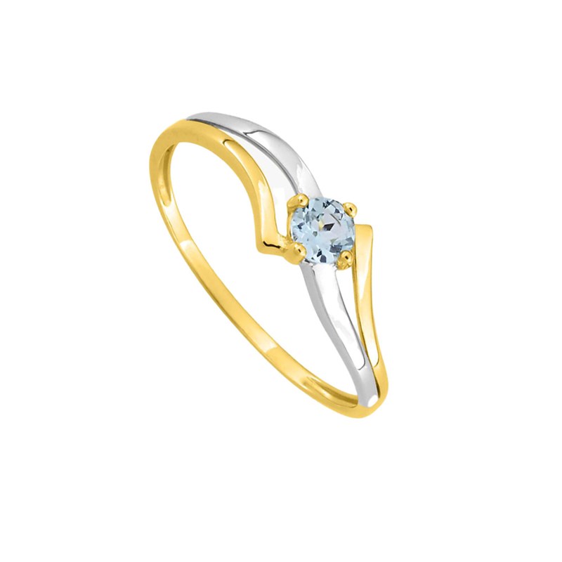 Bague femme - topaze - Or 9 Carats