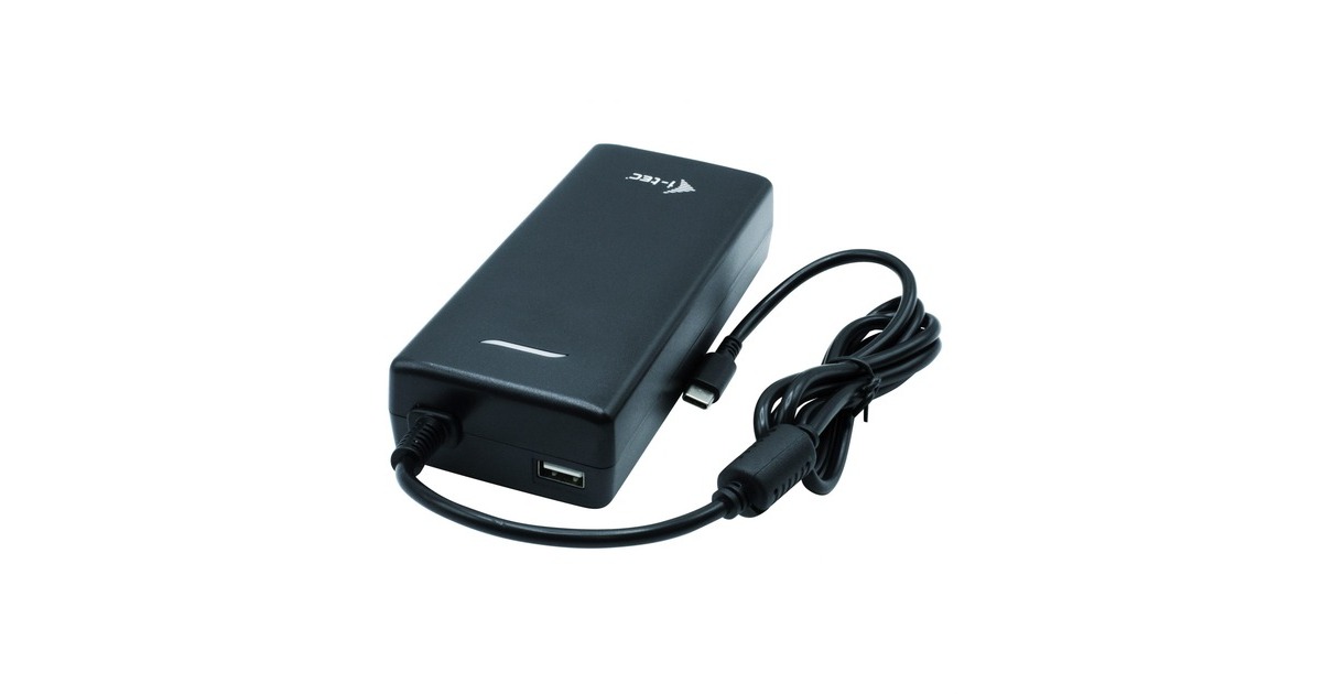 i-tecUSB-C Dual Display Docking Station + Power Delivery 100 W  (Zwart, Incl. Universal Charger 112 W)