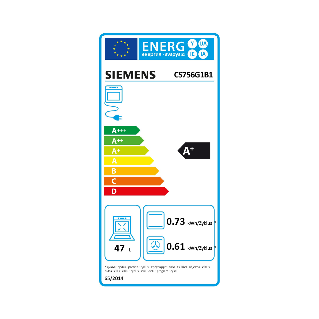 Siemens CS756G1B1 Kompaktdampfbackofen 45cm