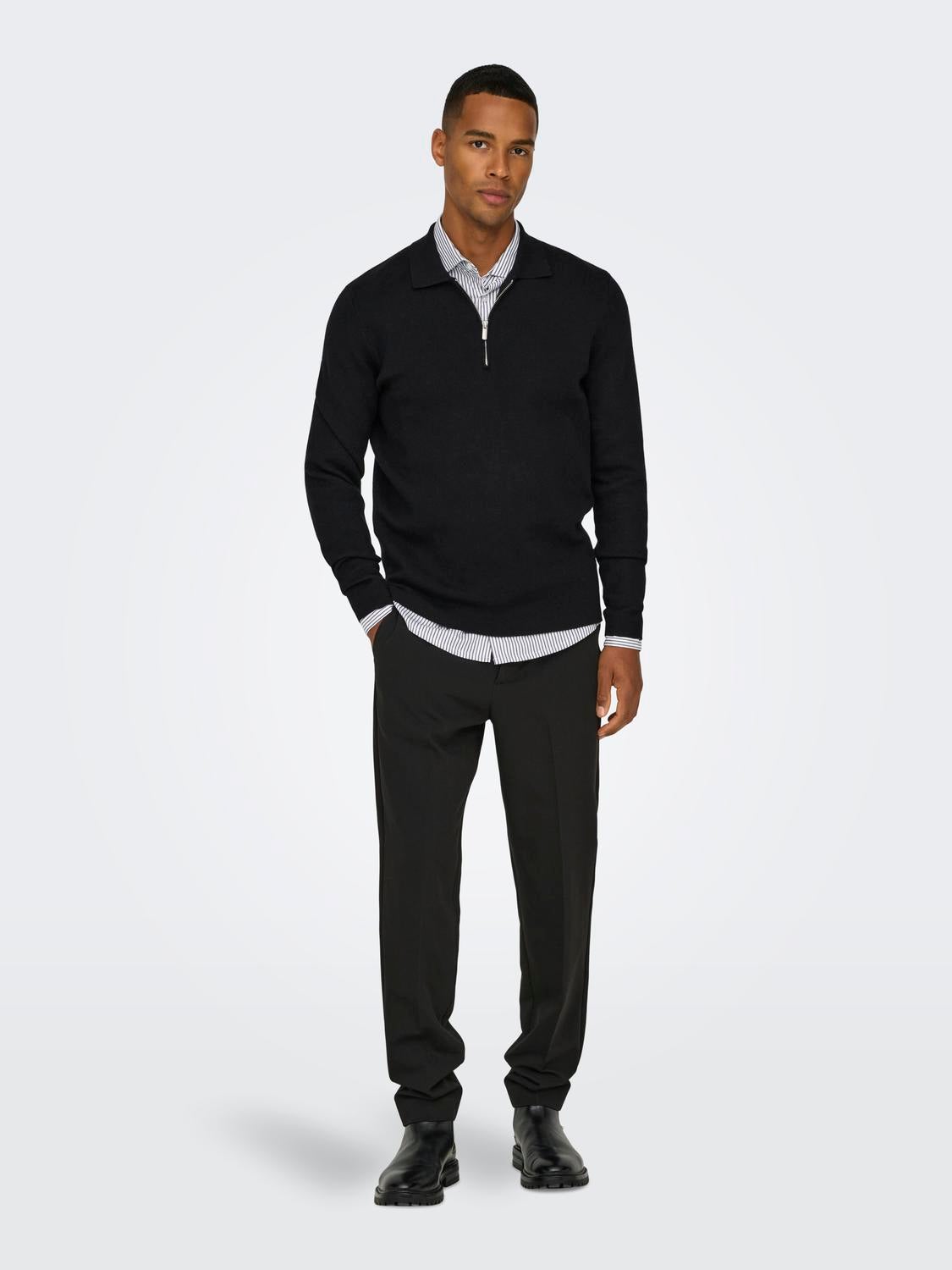 ONSCOOPER Pullover Black