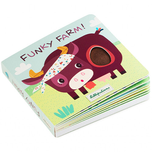 Lilliputiens voelboek met geluiden boerderij