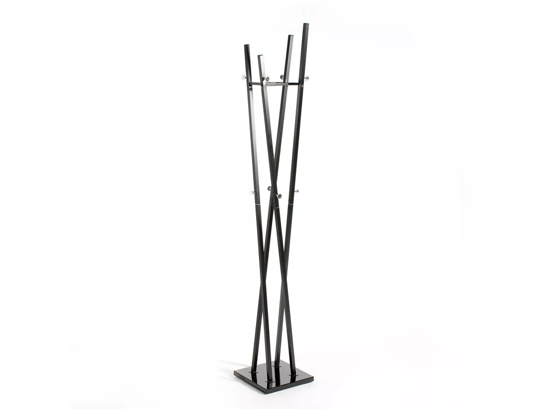 Porte-manteaux VITUS portant à vêtements design contemporain structure en métal laqué noir