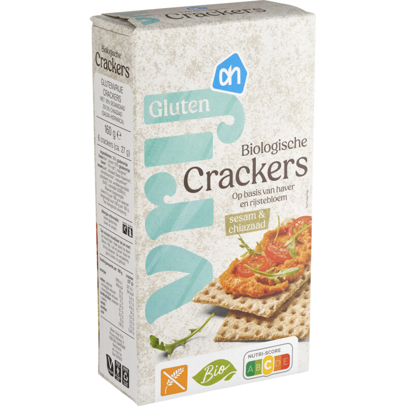 AH Glutenvrij Biologisch crackers sesam & chiazaad
