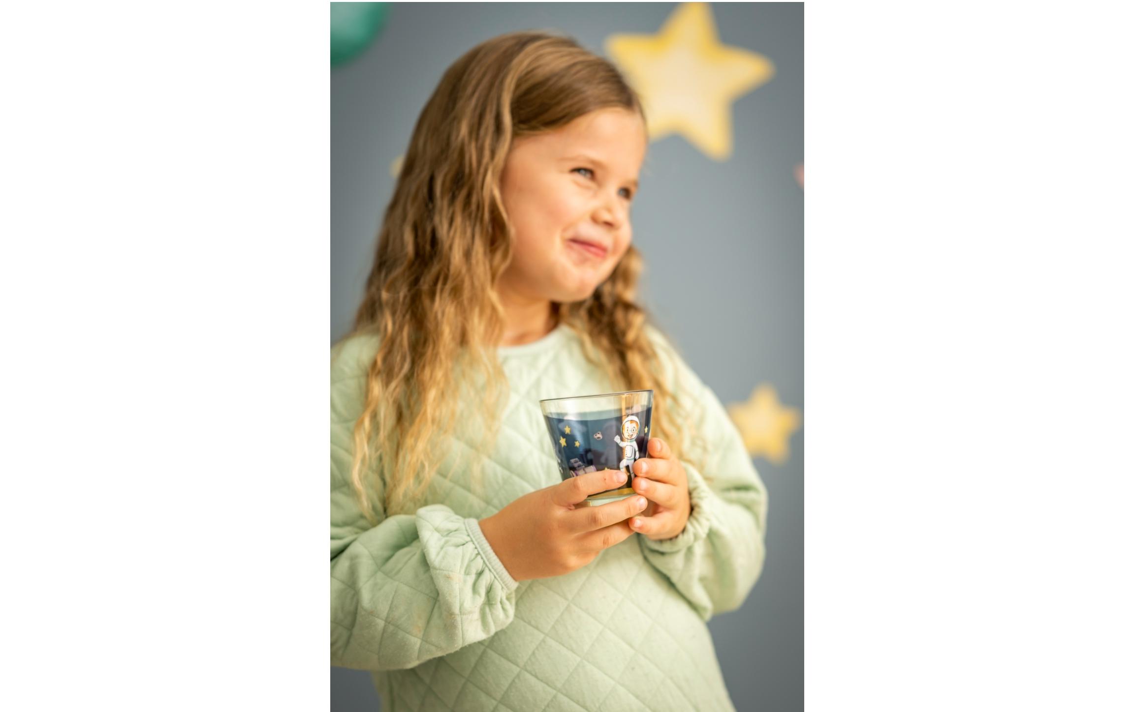 Kindertrinkglas Avventura 215 ml, 6 Stück, AssortiertTrinkglas-Set für Kinder