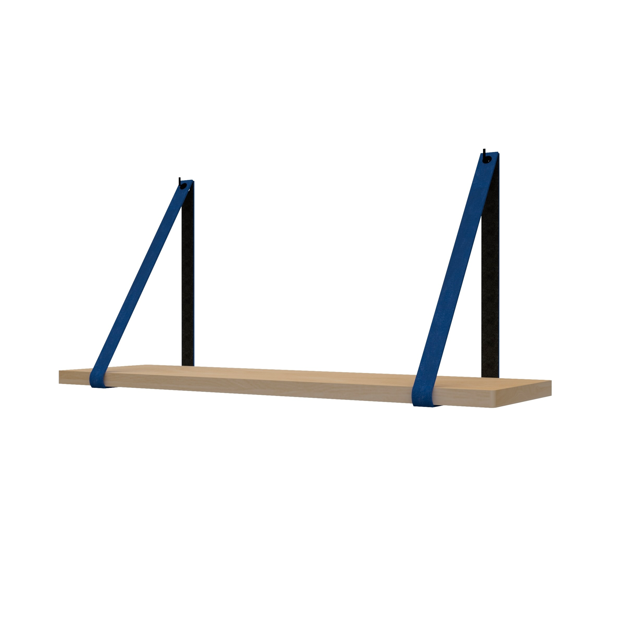 Leren plankdragers (set van 2) BLAUW