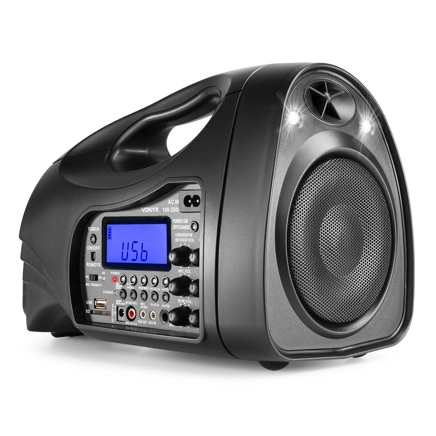 Vonyx ST016 draagbaar PA-systeem met draadloze microfoon