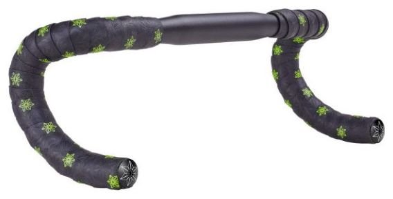 Ruban de Cintre Supacaz Super Sticky Kush Galaxy Noir/Jaune avec Bouchons