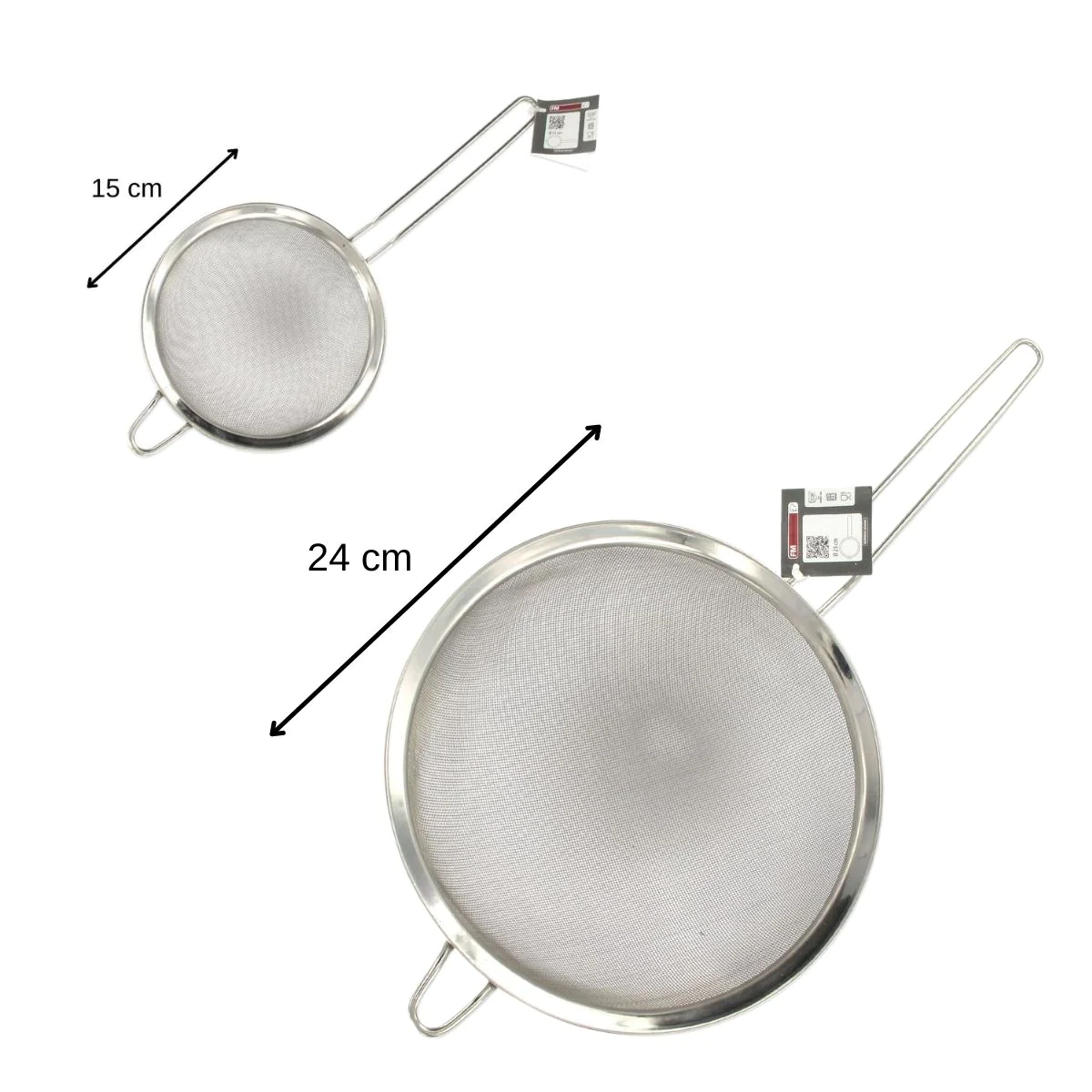 Set de 2 passoires inox 15 cm et 24 cm l FM Professional