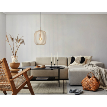 EGLO hanglamp Romazzina Ø32,5 cm zandkleur