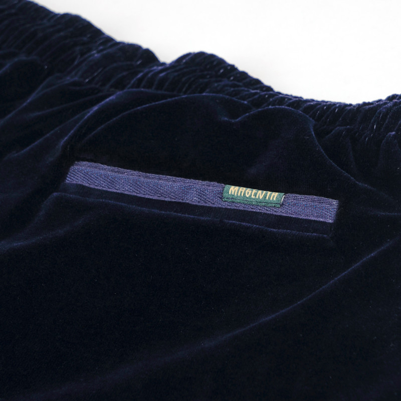 PANTALON DE SURVÊTEMENT EN VELOURS DIMANCHE - MARINE