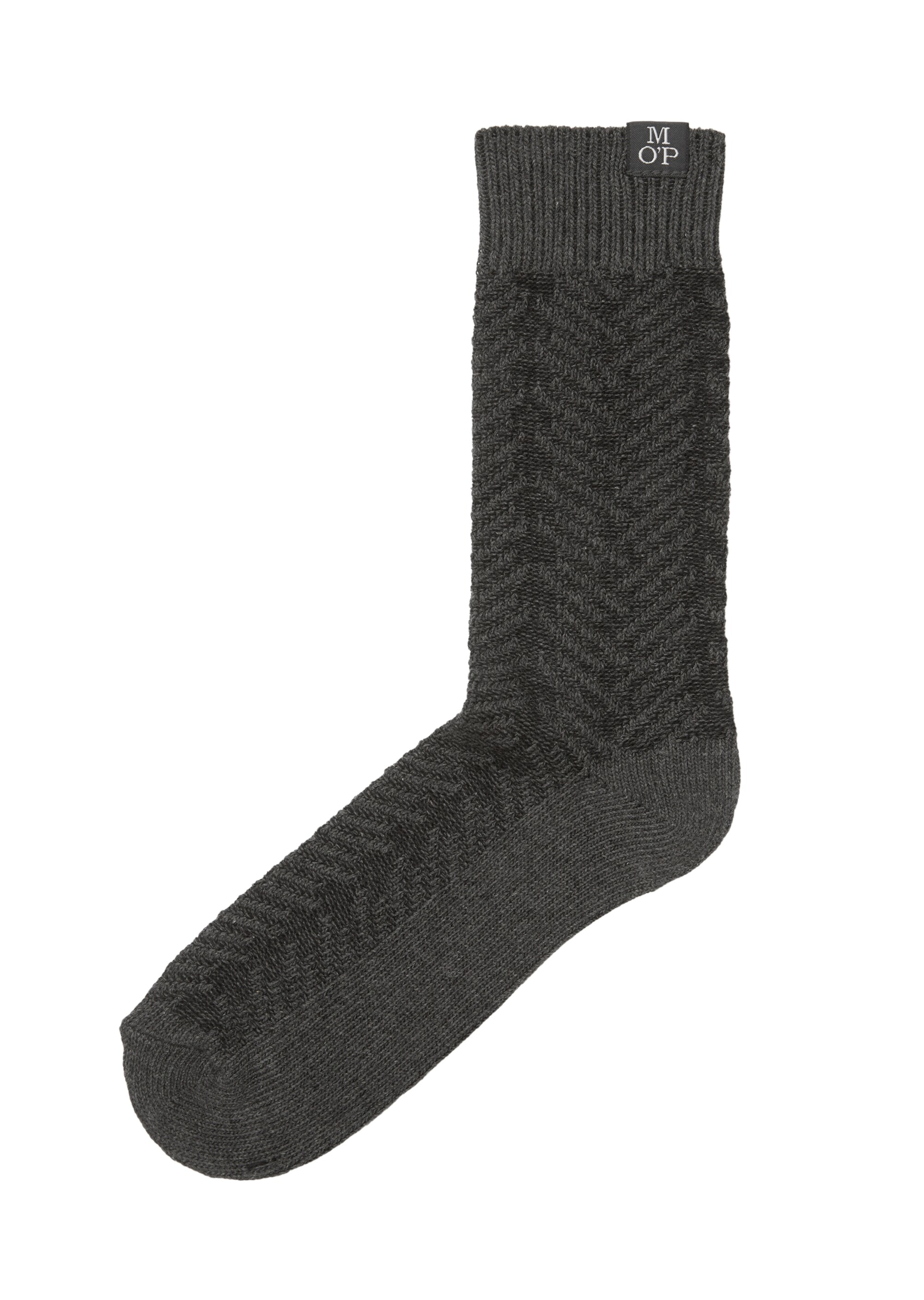Strukturierte Socken mit Fischgrät-Muster