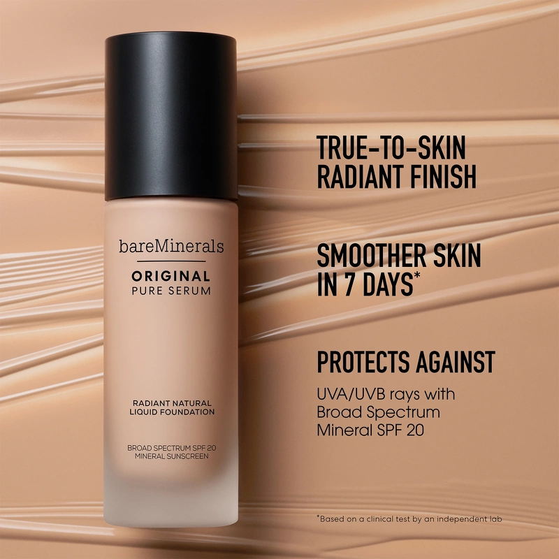 bareMinerals Original Pure Serum Radiant Natural Liquid Foundation SPF 20 - 30 ml - 5 Deep Neutral