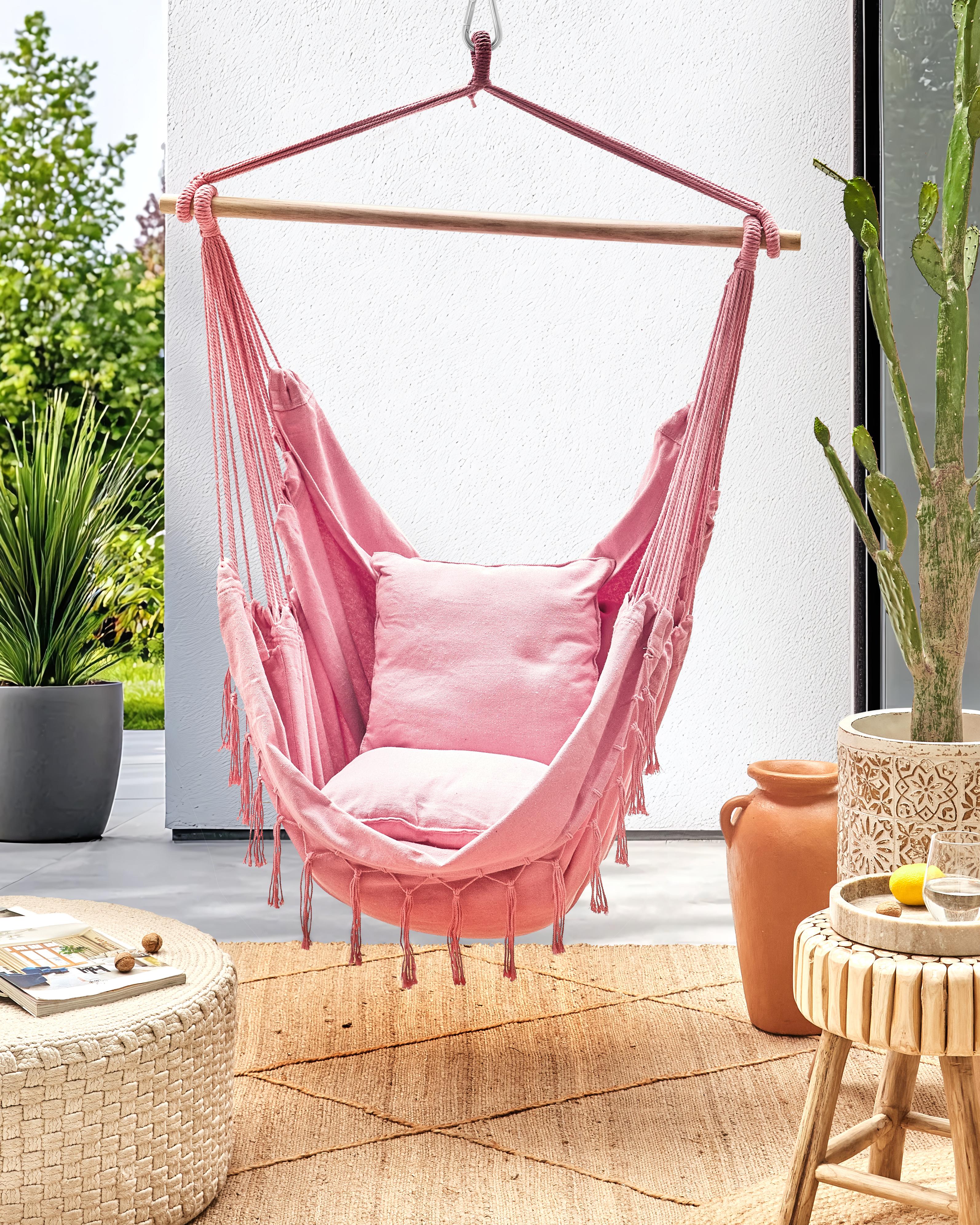 Hangstoel BONEA Katoen Roze
