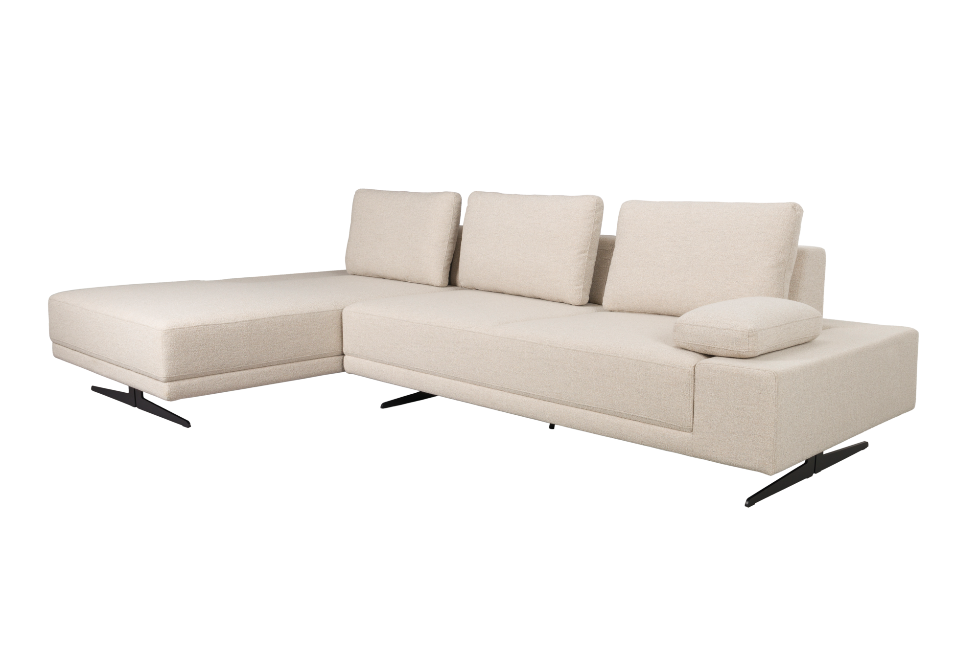Bank Shelly Off-wit links Chaise Longue