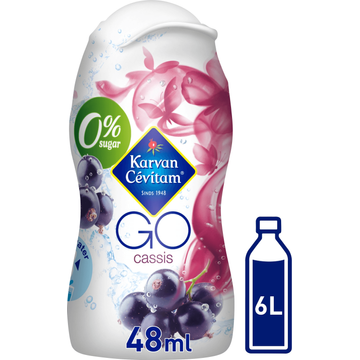 Karvan Cévitam GO Cassis Siroop, 48 ml