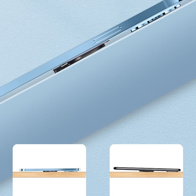 Magnetisk telefonstativ med dobbelte ringe til iPhone 12/13/14/15-serien Sort