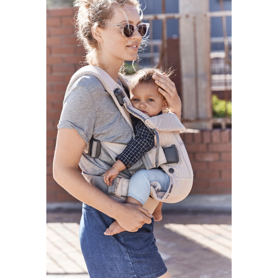 BABYBJÖRN Babytrage One Air Mesh Perlmuttrosa