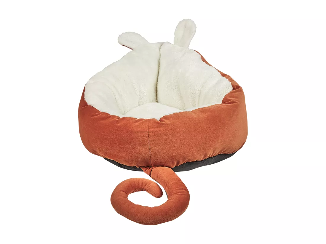 Lit pour animal HASSA Velours Orange