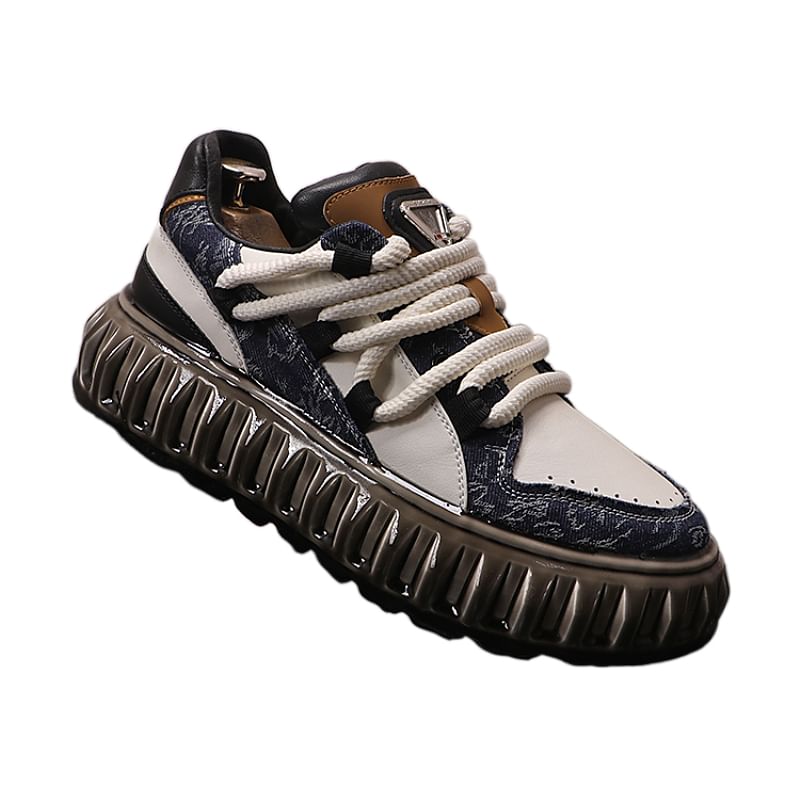 Mr Ozera - Bedrukte platform sneakers