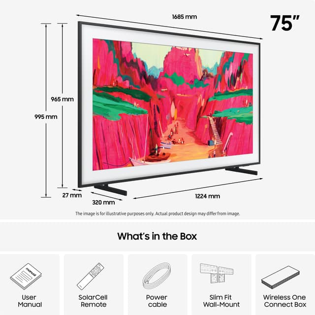 Samsung 75” The Frame Pro Neo QLED 4K Edge MiniLED Smart TV (2025)