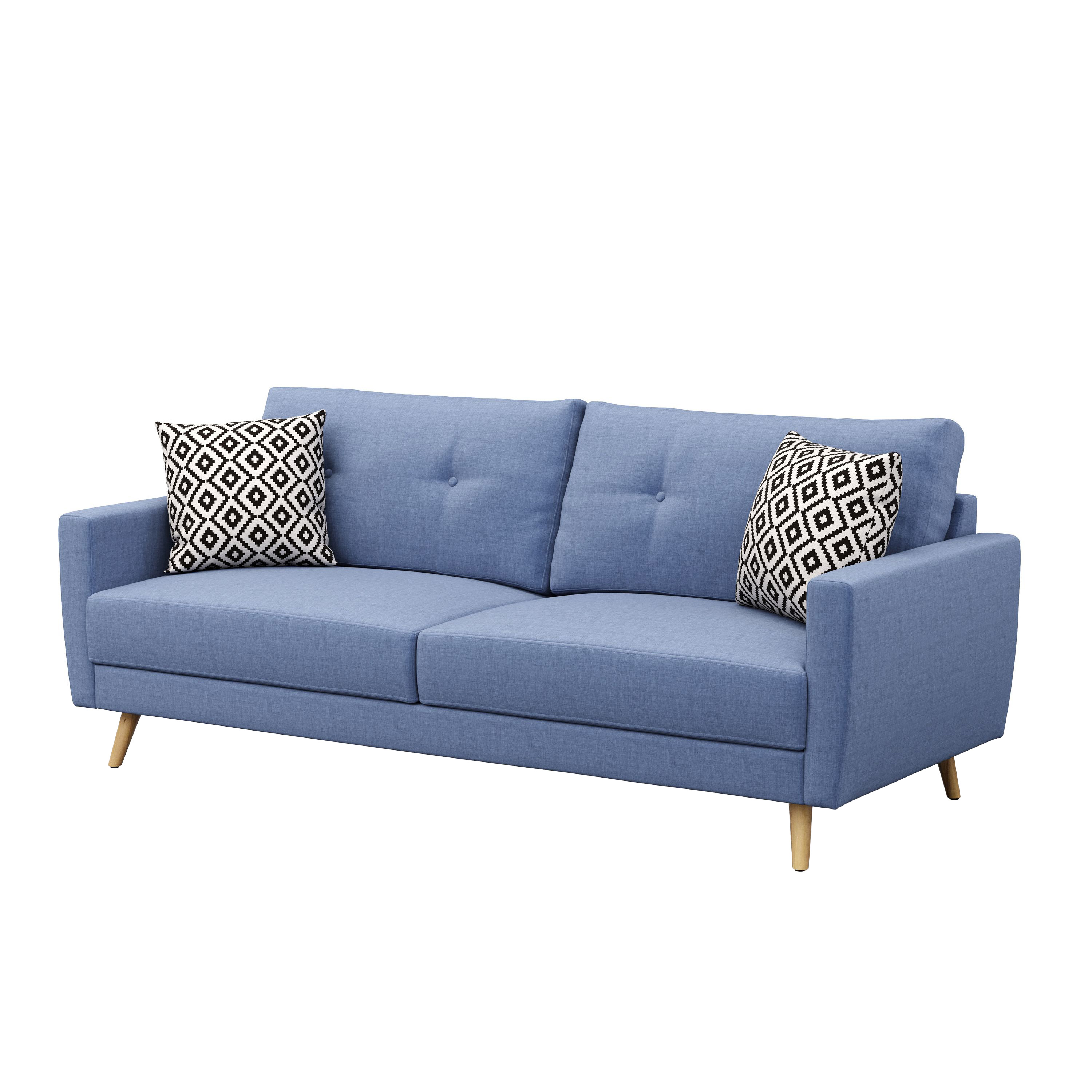 Sofa MANDY 3-Sitzer blau