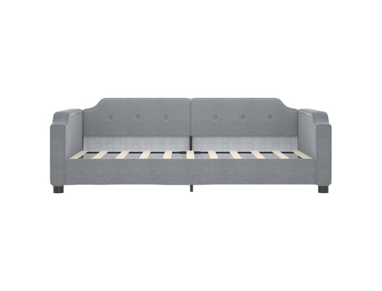 VIDAXL - Lit de jour avec lit gigogne gris clair 90x190 cm tissu