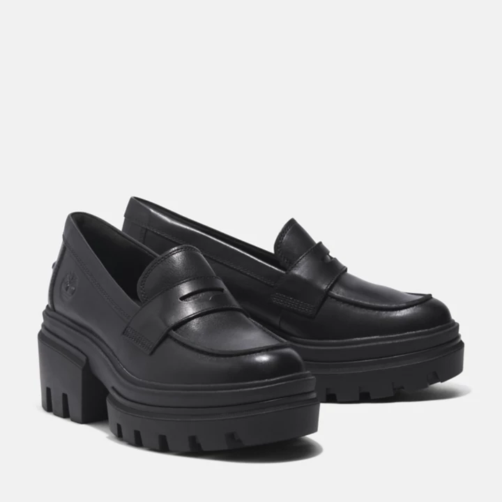 Mocassin pour femme en noir