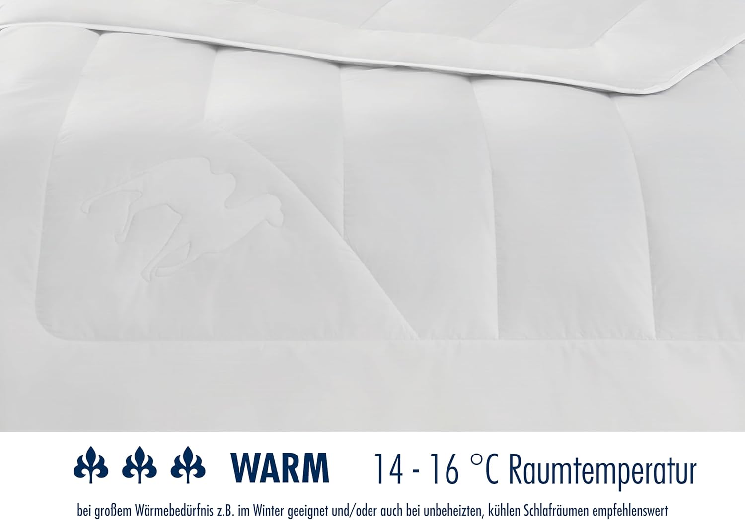 Irisette Kamel warme Duo Winterdecke - Produziert in Deutschland - Duo Bettdecke aus Kamelhaar für den Winter, 135 x 200 cm, geprüft nach Öko-Tex
