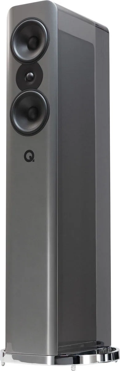 Q Acoustics Concept 500 Silver & Ébène (la paire) Enceintes colonne