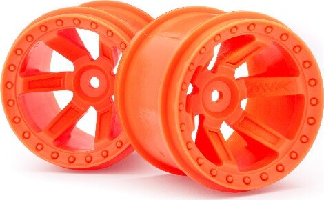 Quantum Mt Wheel - Orange/2Pcs - Mv150162 - Maverick Rc