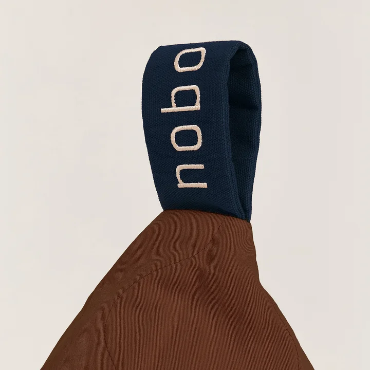 Nobodinoz - L1N0 langer Sitzsack, prune