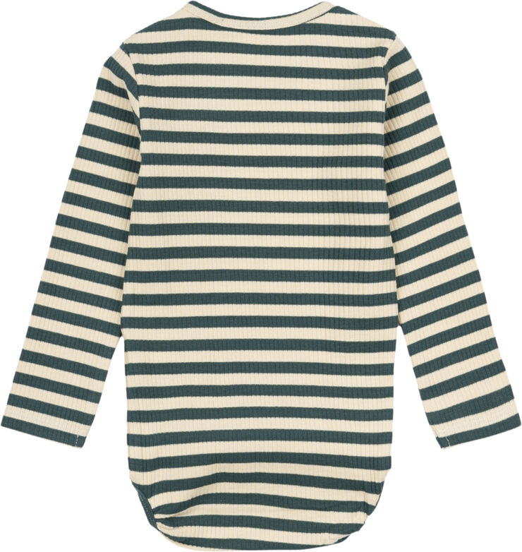 The New TNSFro Uni L_S Rib Body Grøn