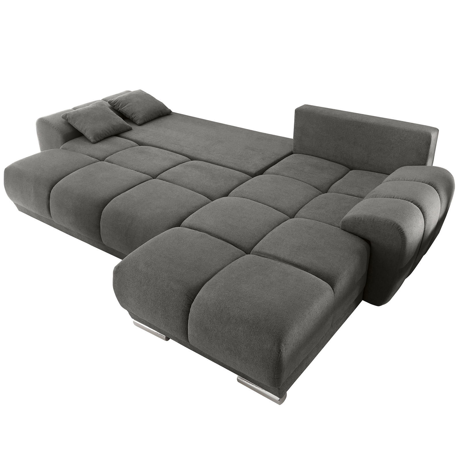 Ecksofa - stone - mit Liegefunktion