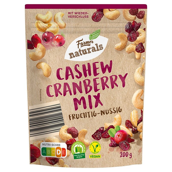 FARMER NATURALS Cashew-Cranberry-Mix 200 g